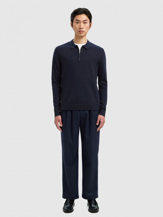 Polo Hombre Azul Marino Selected