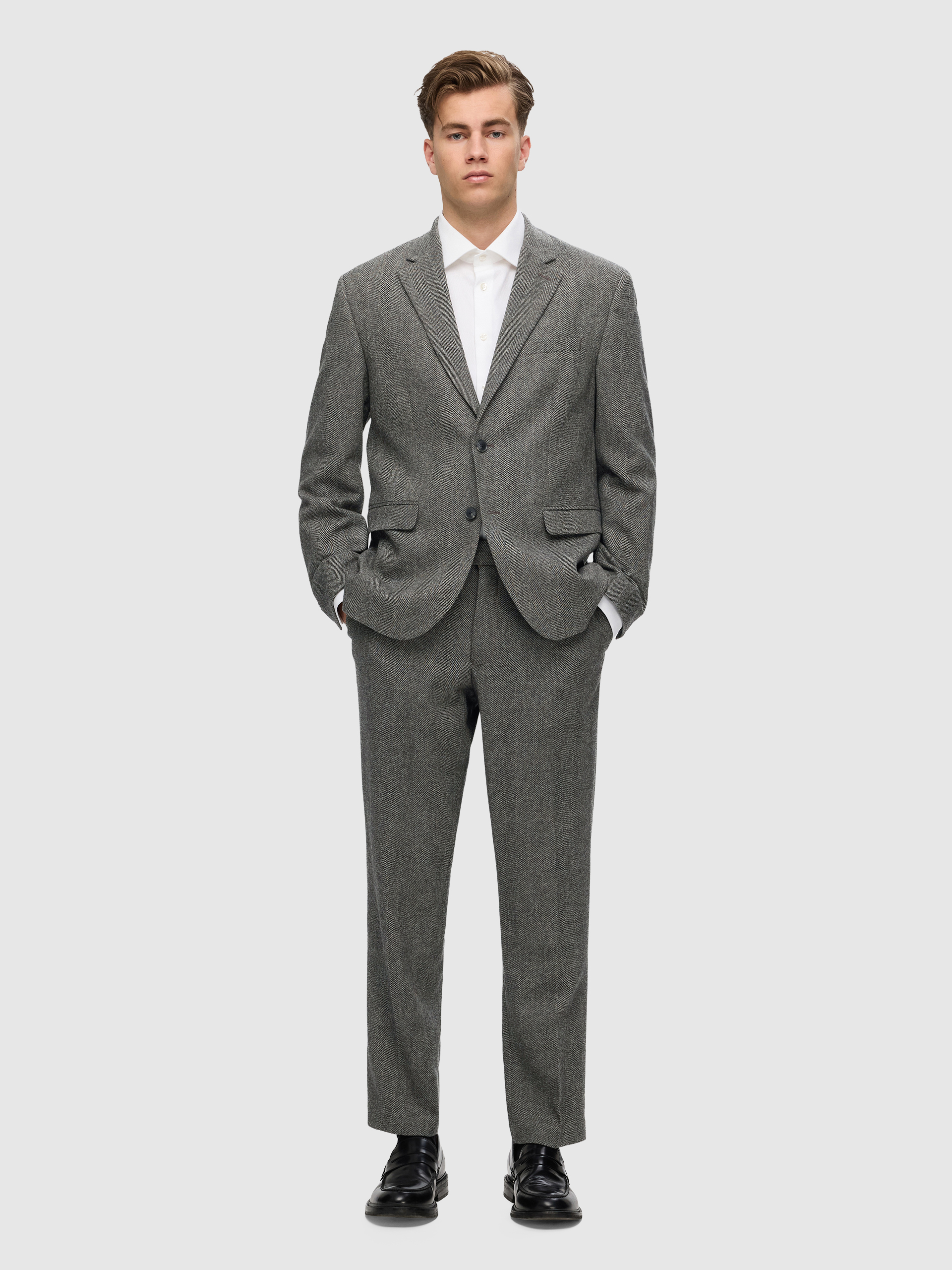 Blazer Hombre Marrón Selected