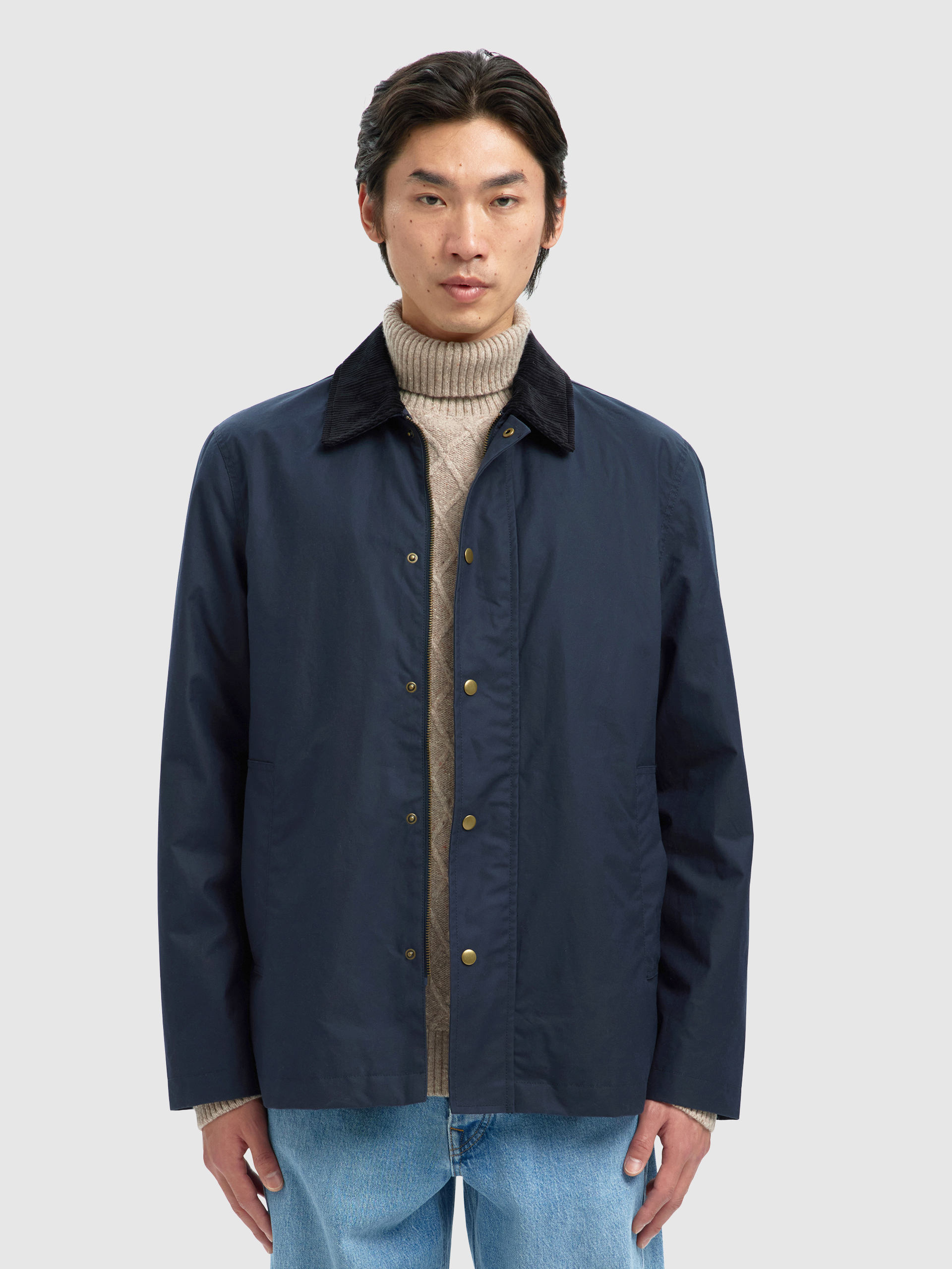 Shirt Man Navy Blue Selected