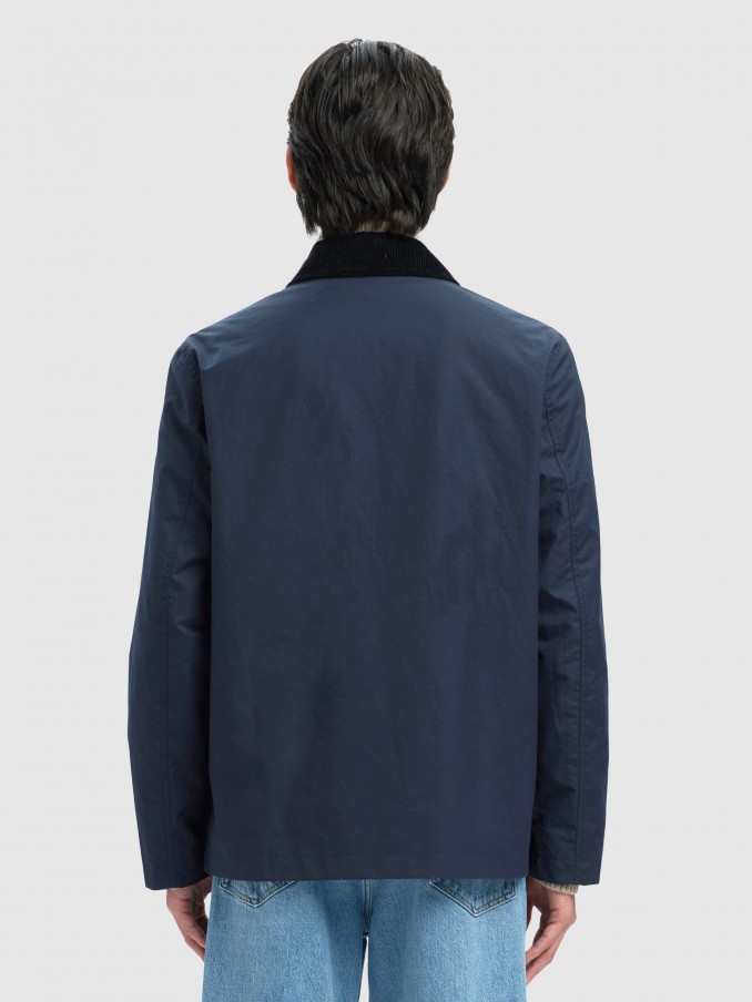 Camisa Hombre Azul Marino Selected