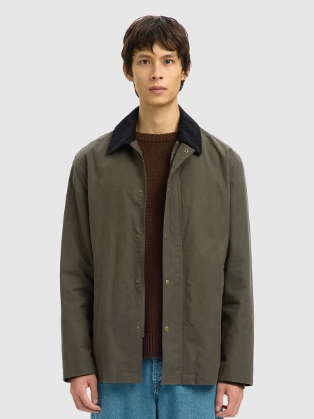 Camisa Hombre Verde Selected