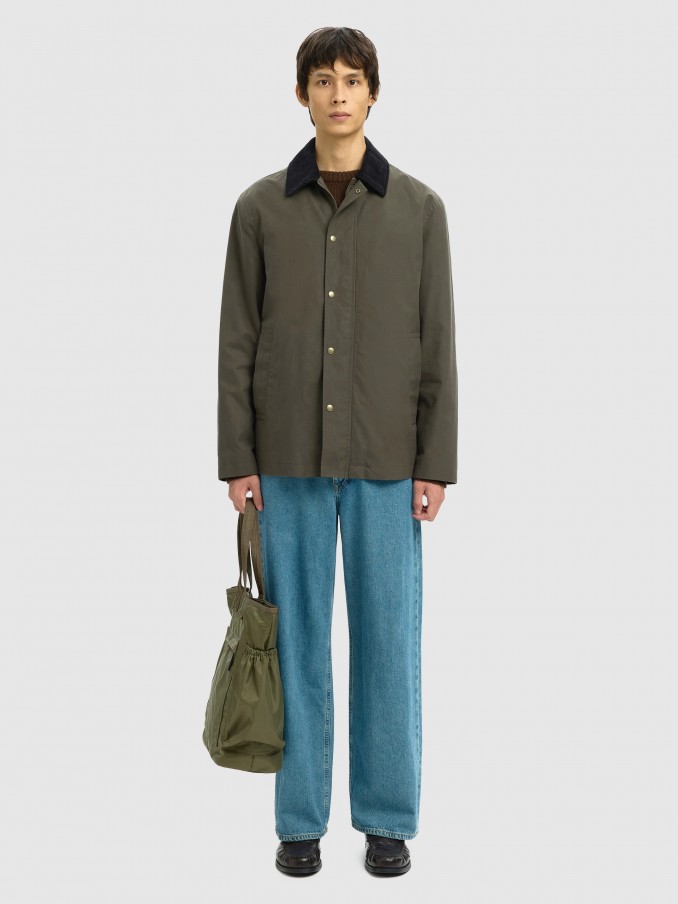 Camisa Hombre Verde Selected