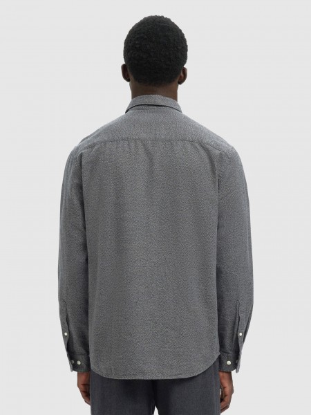 Shirt Man Grey Selected