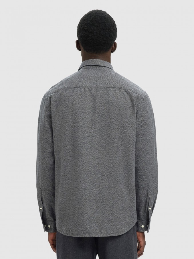 Camisa Hombre Gris Selected
