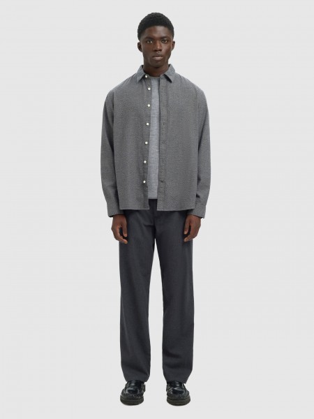 Shirt Man Grey Selected