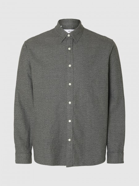 Shirt Man Grey Selected