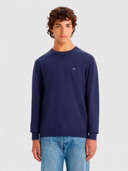 Jersey Hombre Azul Marino Levis