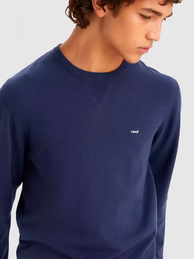 Jersey Hombre Azul Marino Levis