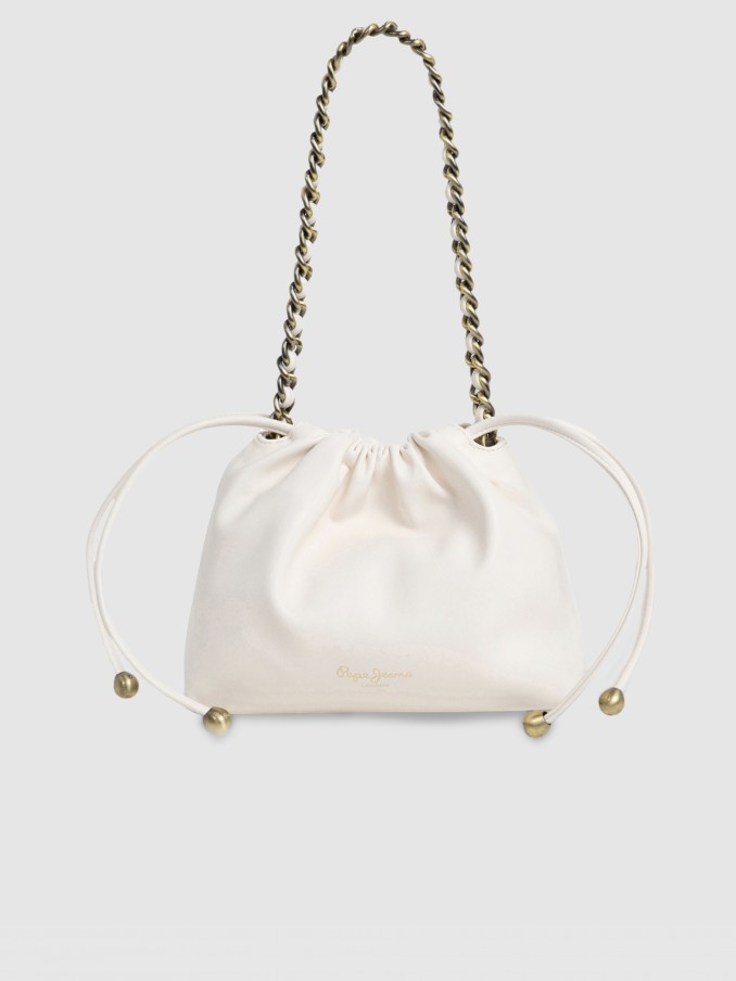 Bolsos de Hombro Mujer Crema Pepe Jeans London