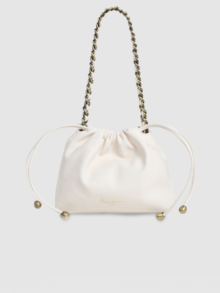 Shoulder Bags Woman Cream Pepe Jeans London