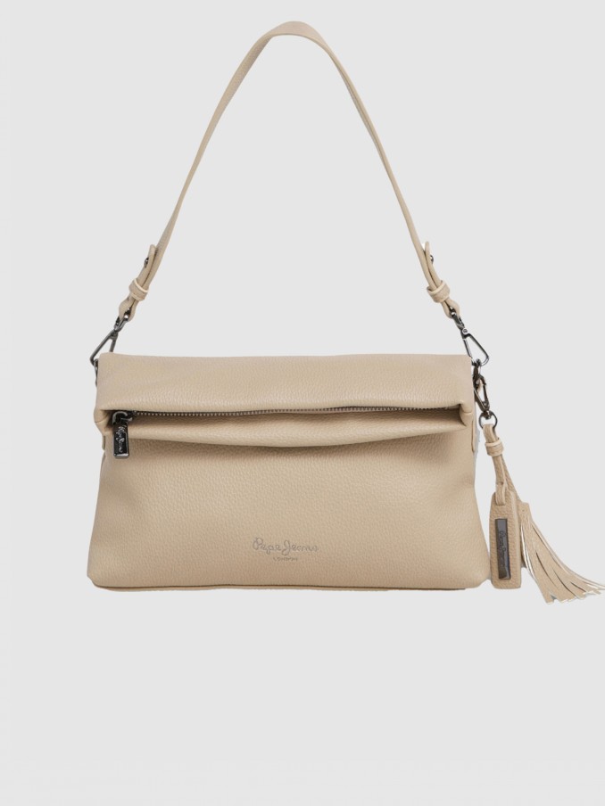 Shoulder Bags Woman Cream Pepe Jeans London