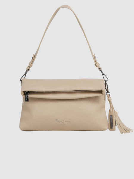 Shoulder Bags Woman Cream Pepe Jeans London