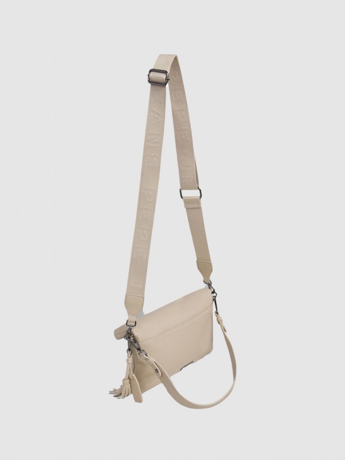 Shoulder Bags Woman Cream Pepe Jeans London