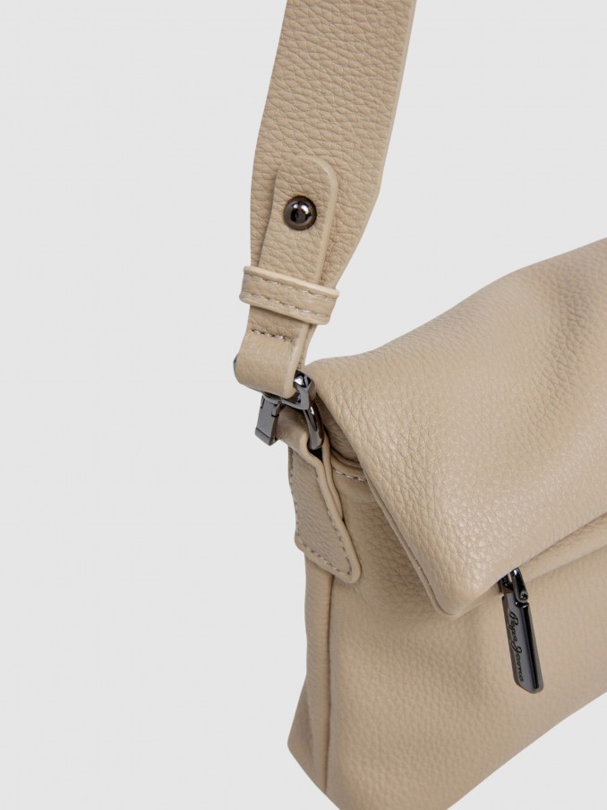 Shoulder Bags Woman Cream Pepe Jeans London