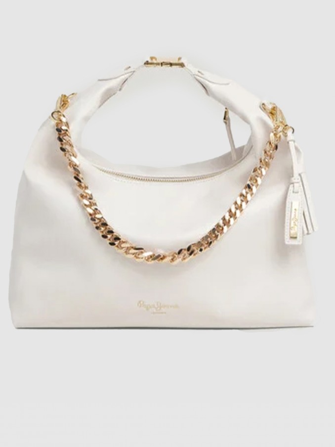 Handbag Woman Cream Pepe Jeans London