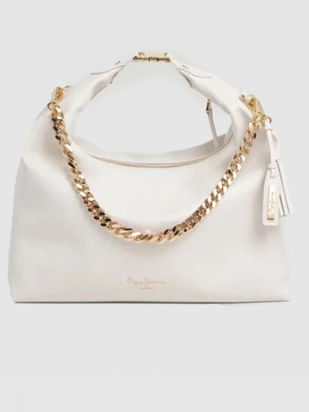 Handbag Woman Cream Pepe Jeans London