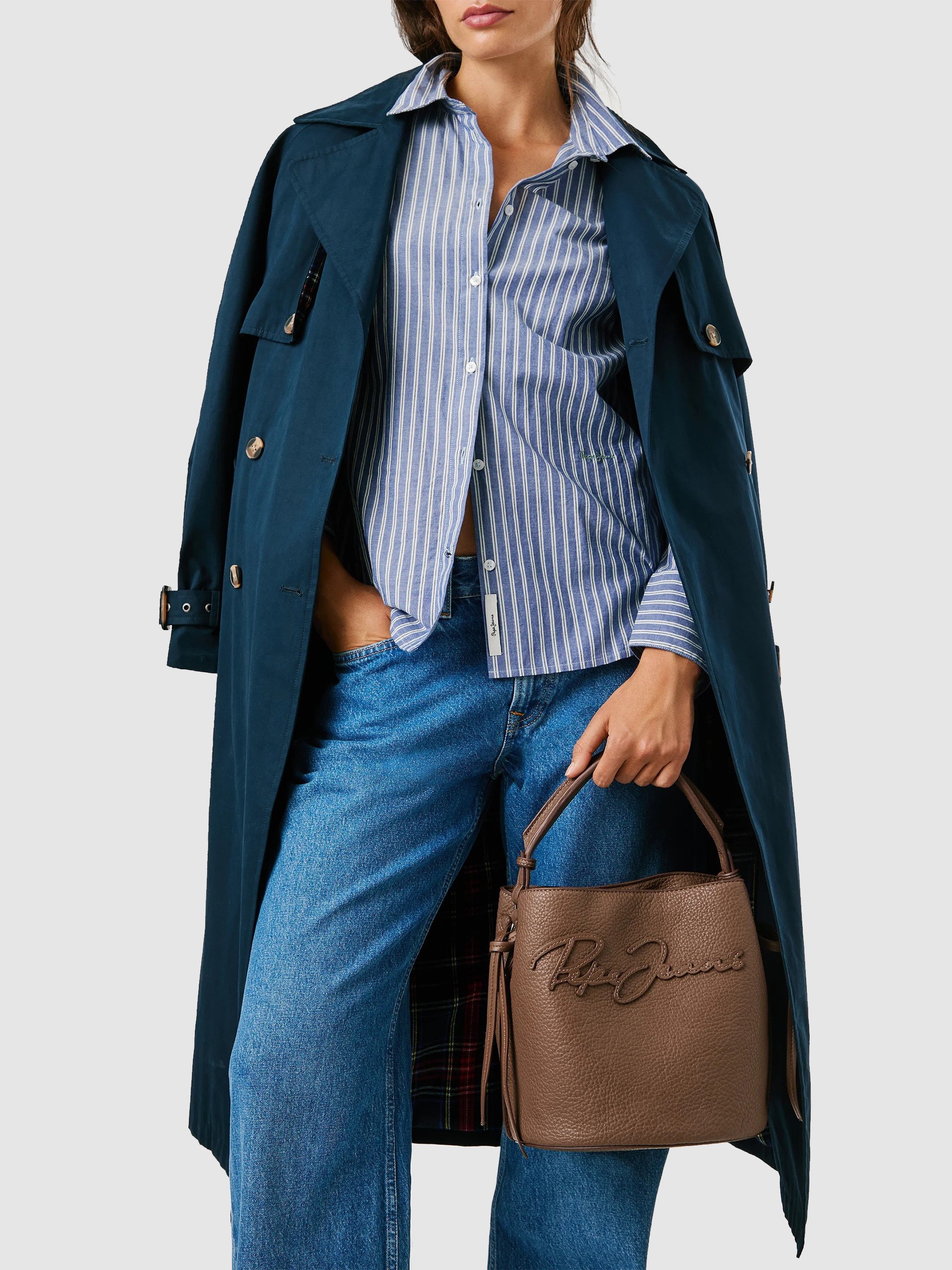 Bolsos de Hombro Mujer Marrón Pepe Jeans London