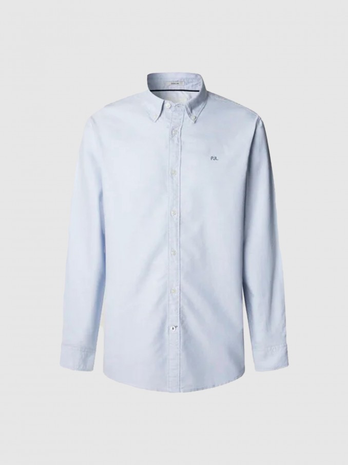 Shirt Man Blue Pepe Jeans London