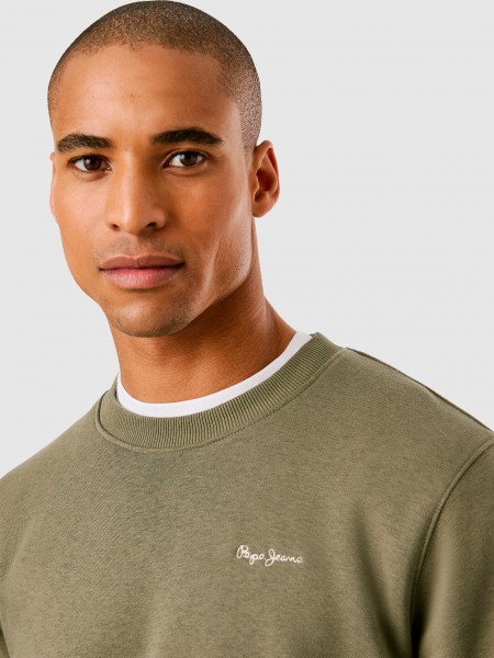 Jumper Man Green Pepe Jeans London