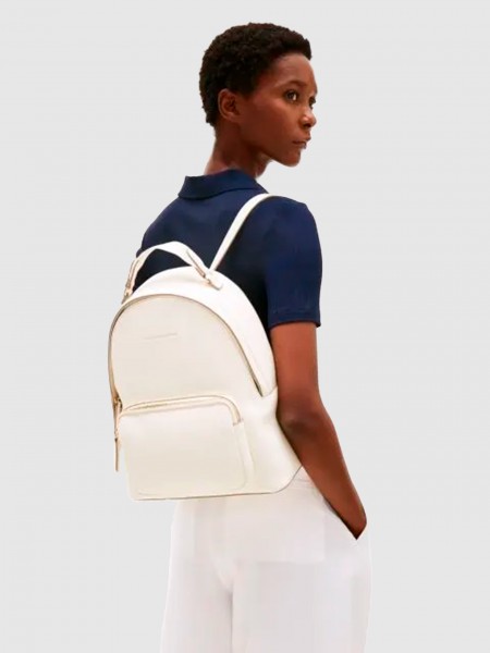 Backpack Woman Cream Tommy Jeans
