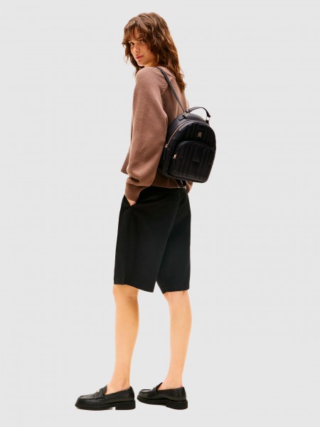 Backpack Woman Black Tommy Jeans
