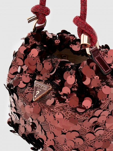 Bolso Mujer Burdeos Guess Bolso Mujer Burdeos Guess