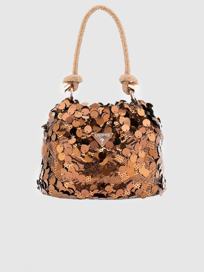 Handbag Woman Golden Guess