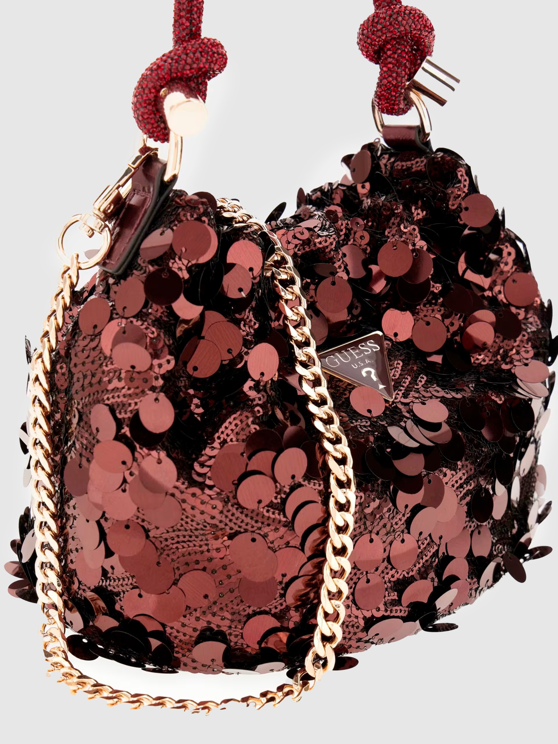 Handbag Woman Bordeaux Guess