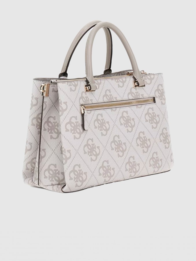 Bolsos de Mano Mujer Crema Guess