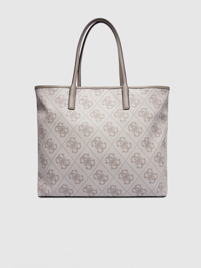 Bolsos de Mano Mujer Crema Guess