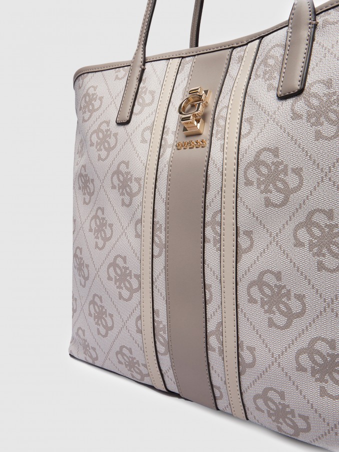 Tote Bags Woman Cream Guess
