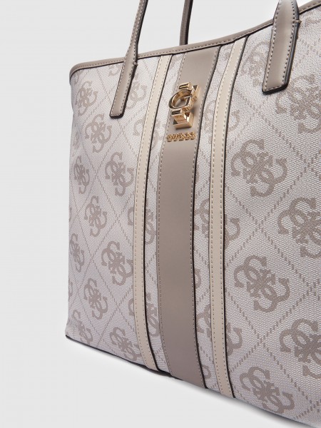 Tote Bags Woman Cream Guess