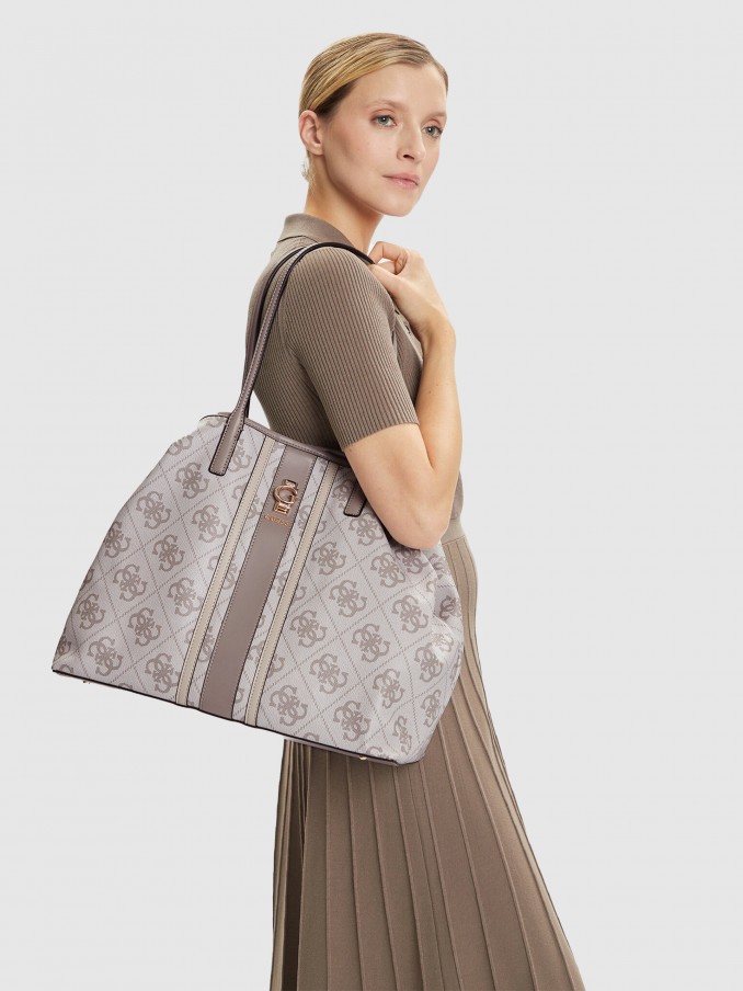 Tote Bags Woman Cream Guess