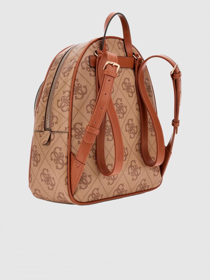 Mochila Mujer Beige Guess
