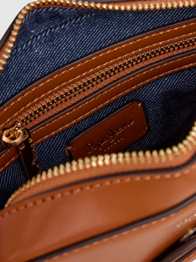Bolsos de Hombro Mujer Camello Pepe Jeans London