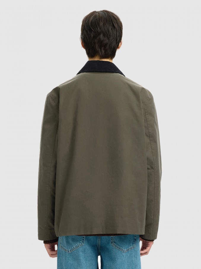 Camisa Hombre Verde Selected