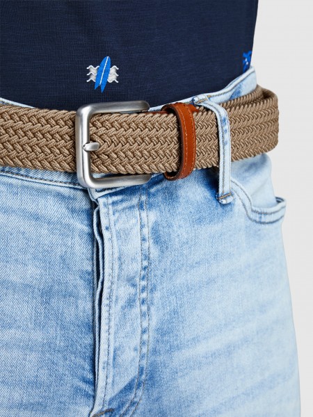 Cinturon Hombre Camello Jack & Jones
