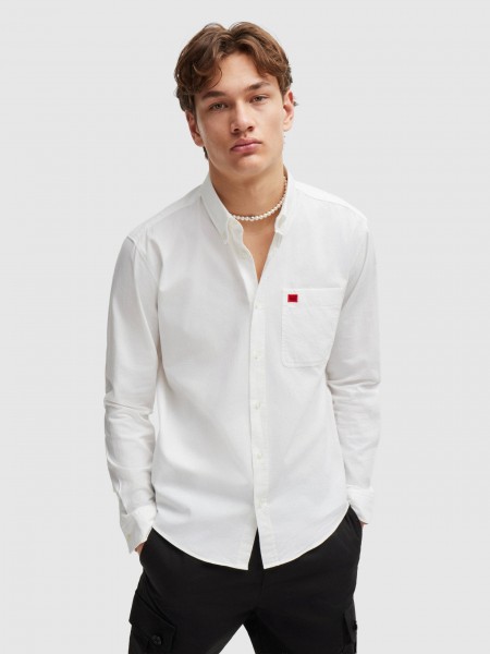Shirt Man White Hugo Boss