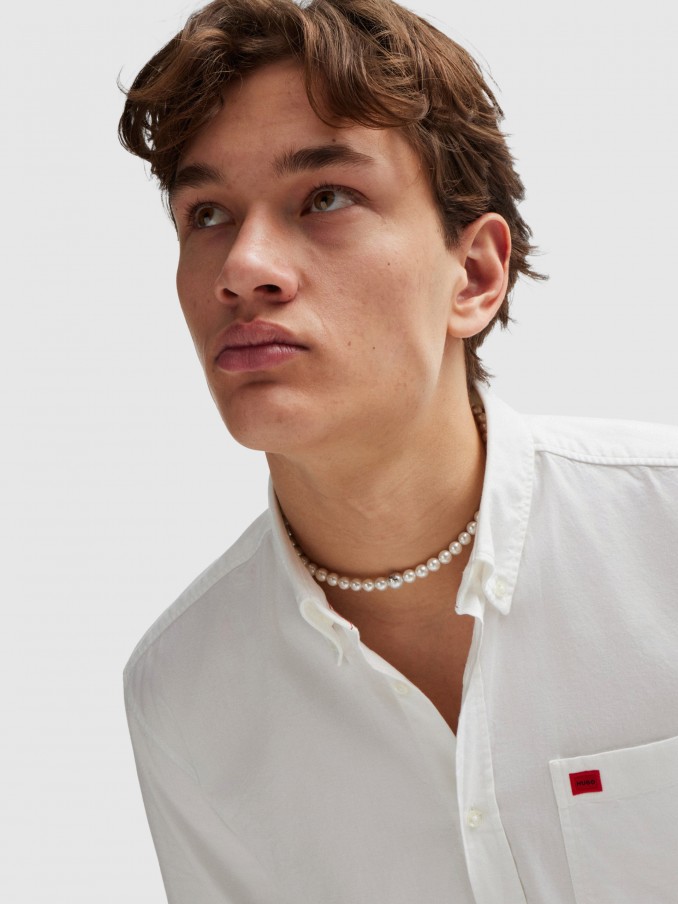 Camisa Hombre Blanco Hugo Boss