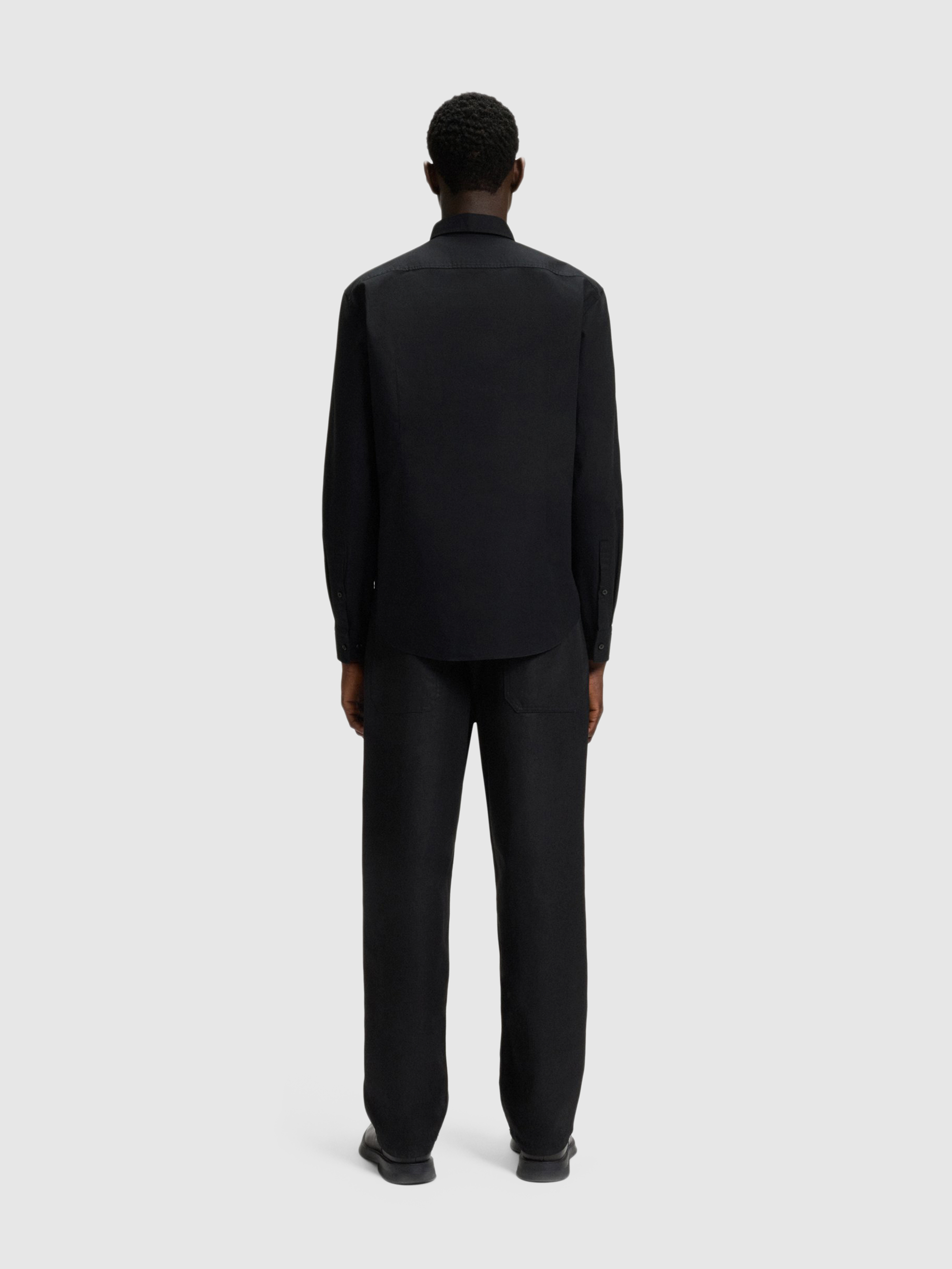 Shirt Man Black Hugo Boss