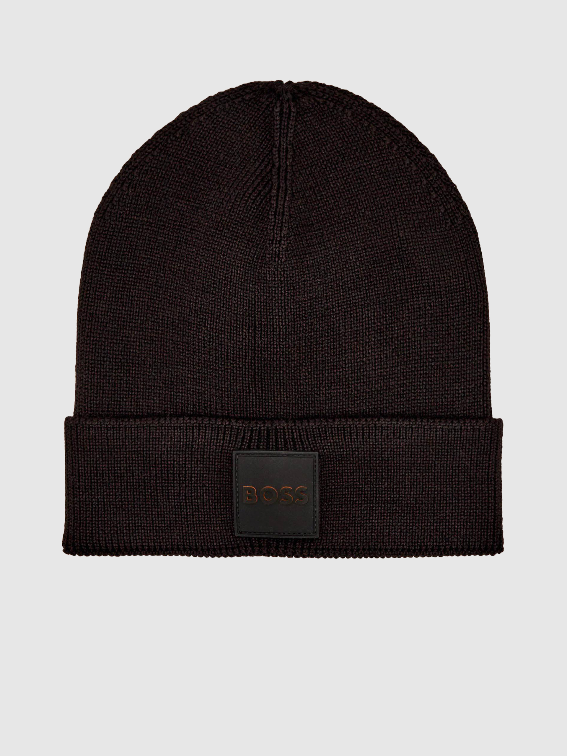 Beanie Man Black Boss Orange