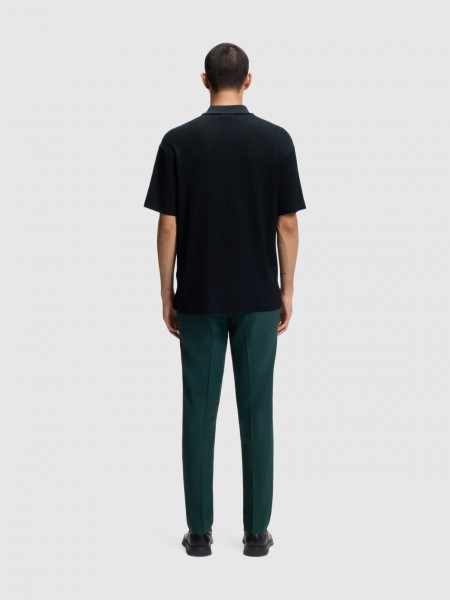 Polo Shirt Man Black Hugo Boss