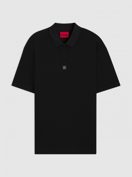 Polo Shirt Man Black Hugo Boss