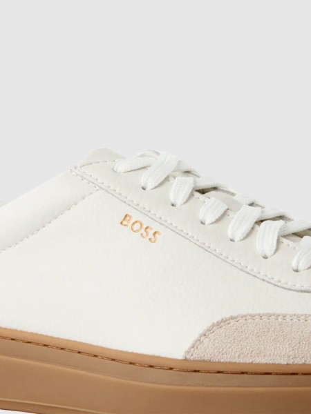 Tenis Hombre Crema Boss Orange Tenis Hombre Crema Boss Orange