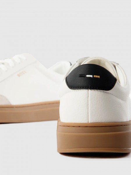 Tenis Hombre Crema Boss Orange Tenis Hombre Crema Boss Orange