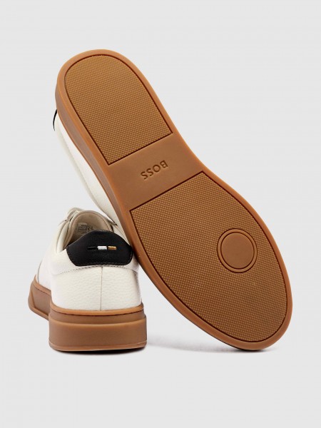 Tenis Hombre Crema Boss Orange Tenis Hombre Crema Boss Orange