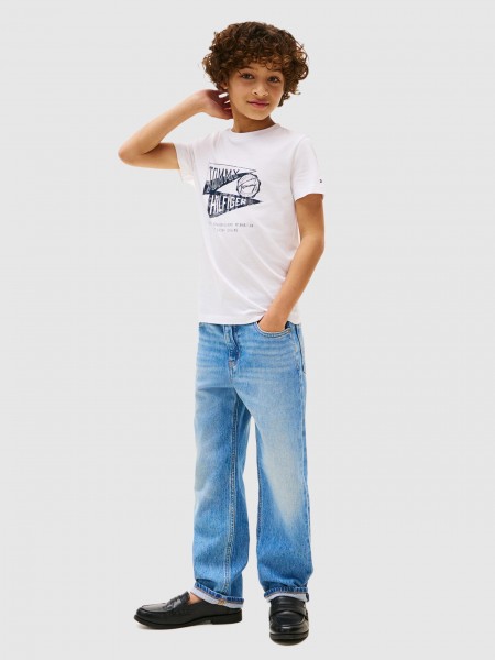 Camiseta Nio Blanco Tommy Jeans Kids