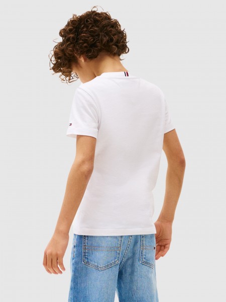 T-Shirt Boy White Tommy Jeans Kids
