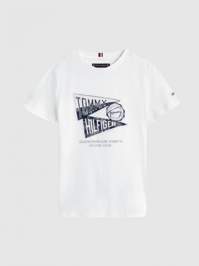 T-Shirt Boy White Tommy Jeans Kids