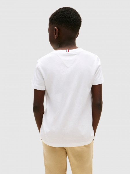 T-Shirt Boy White Tommy Jeans Kids